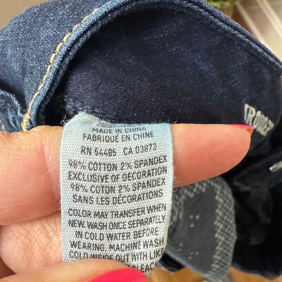 American Eagle Outfitters‎ Women's Stretch Low-Rise Flare Dark Wash Jeans Size 6 - Picture 9 of 9